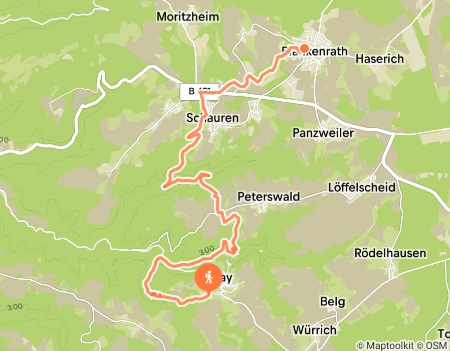 Karte der Tour