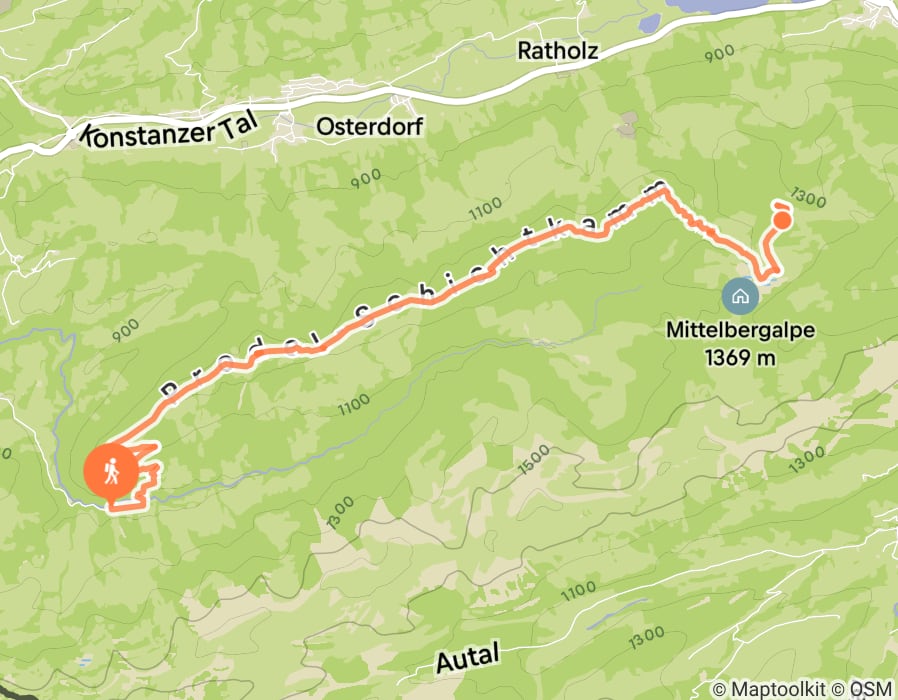 Karte der Tour