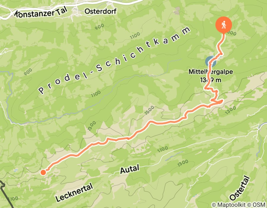 Karte der Tour