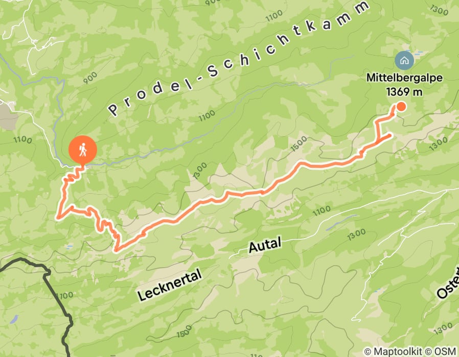 Karte der Tour