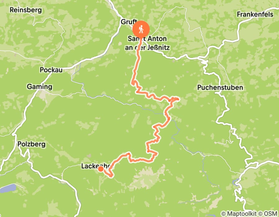 Karte der Tour