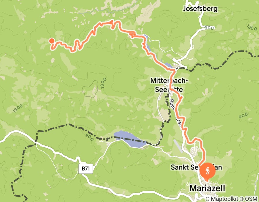 Karte der Tour