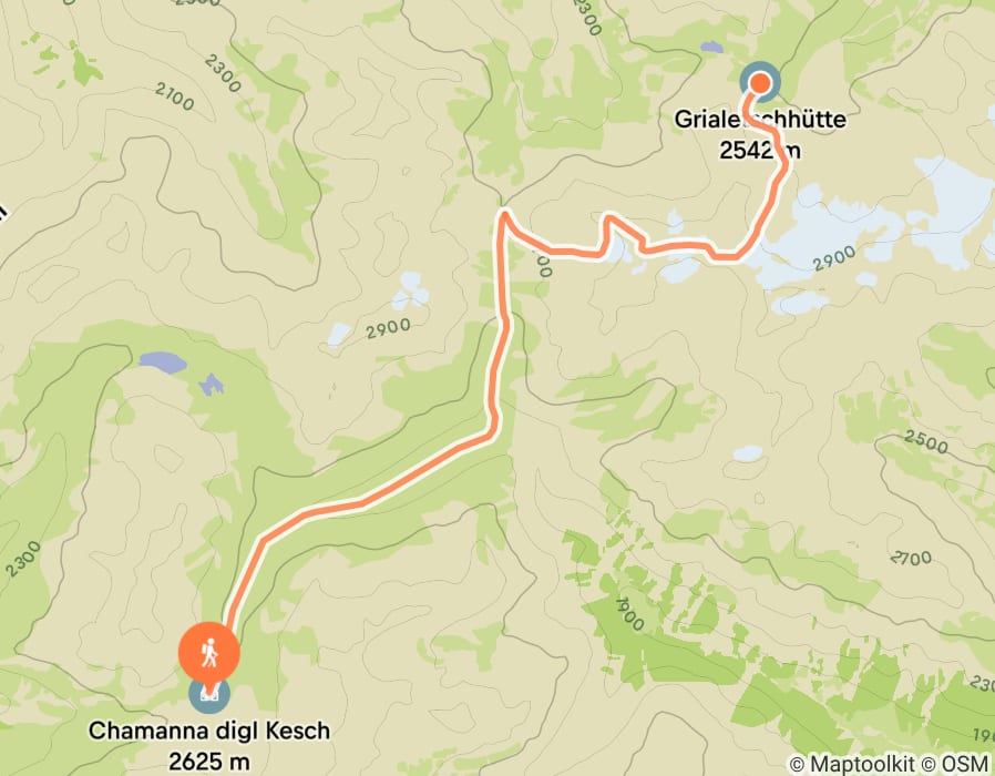 Karte der Tour