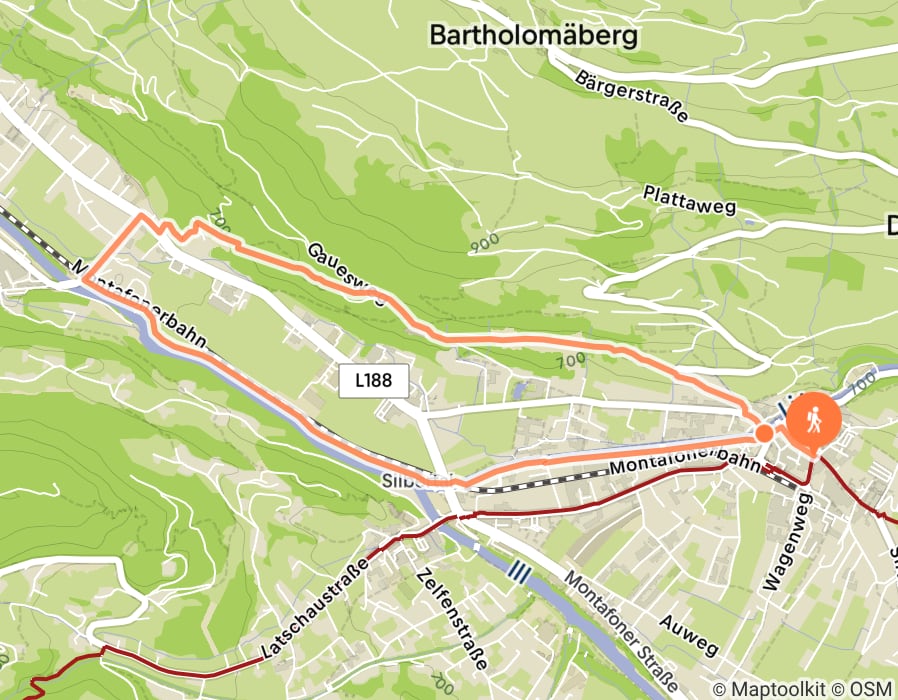 Karte der Tour