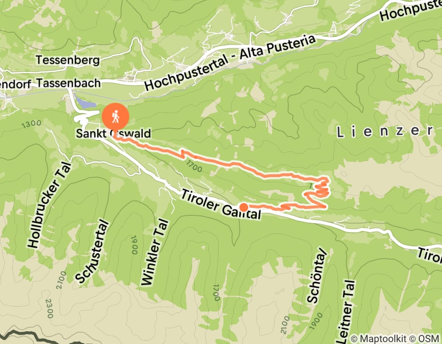 Karte der Tour