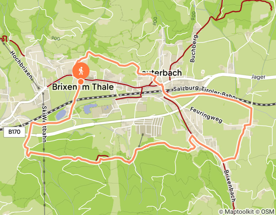 Karte der Tour