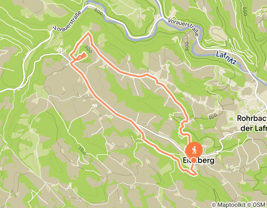 Karte der Tour