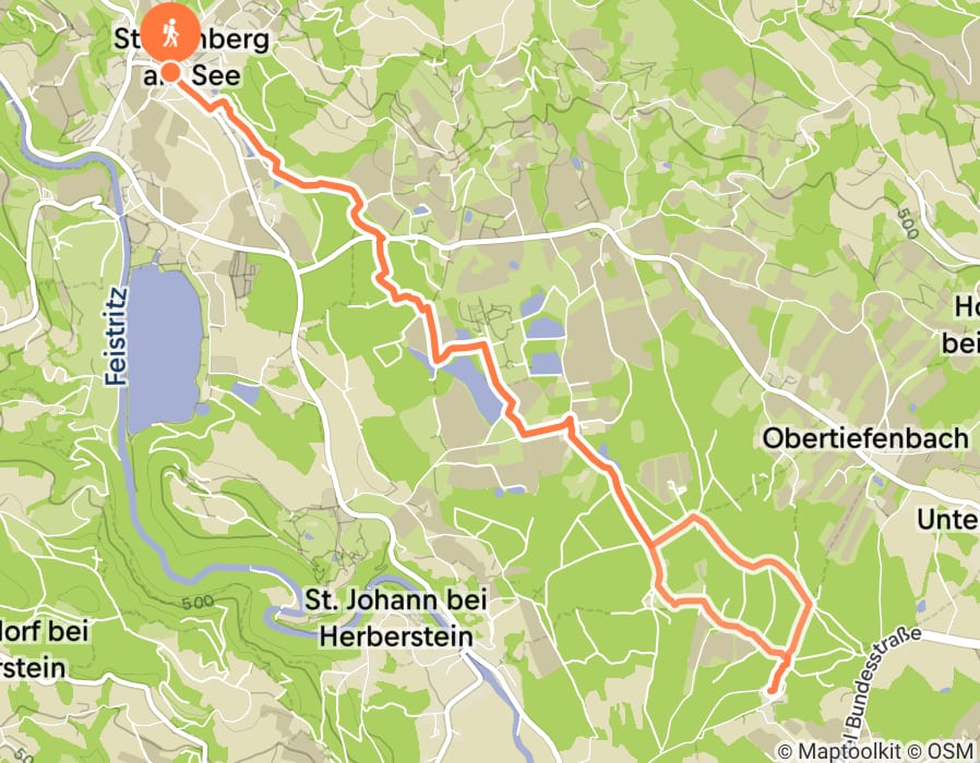 Karte der Tour