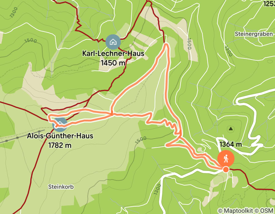 Karte der Tour