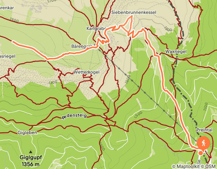 Karte der Tour