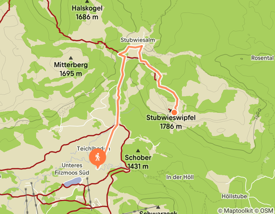 Karte der Tour