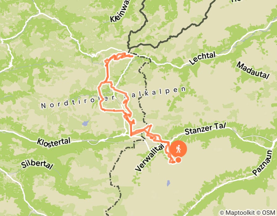 Karte der Tour