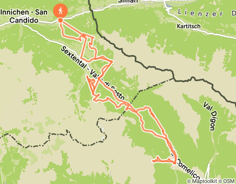 Karte der Tour