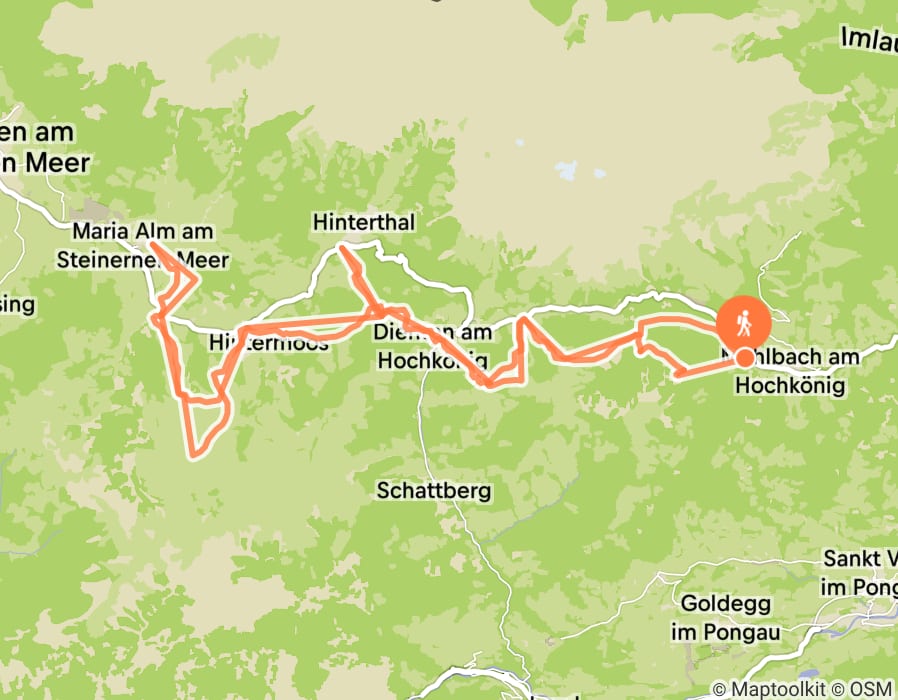 Karte der Tour