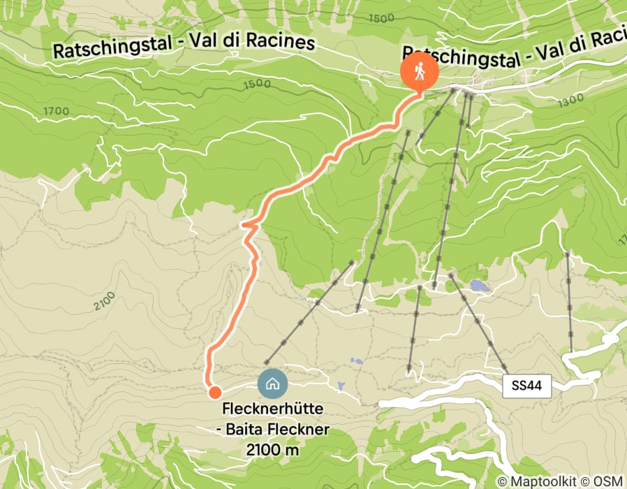 Karte der Tour