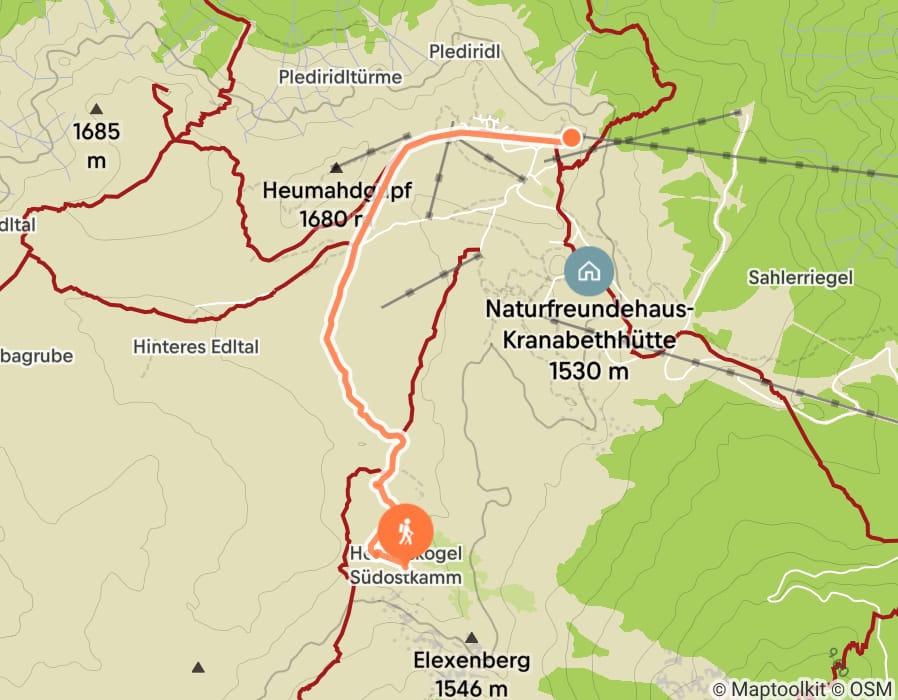 Karte der Tour