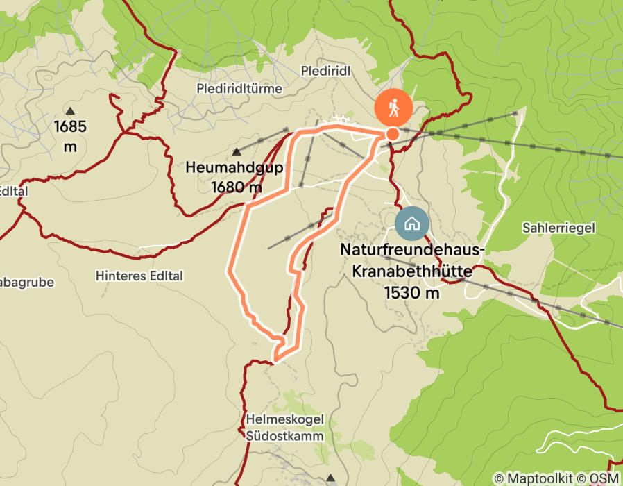 Karte der Tour