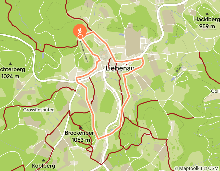 Karte der Tour