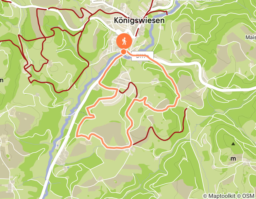 Karte der Tour