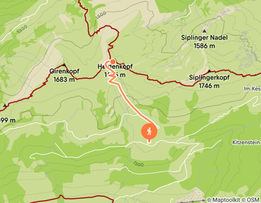 Karte der Tour