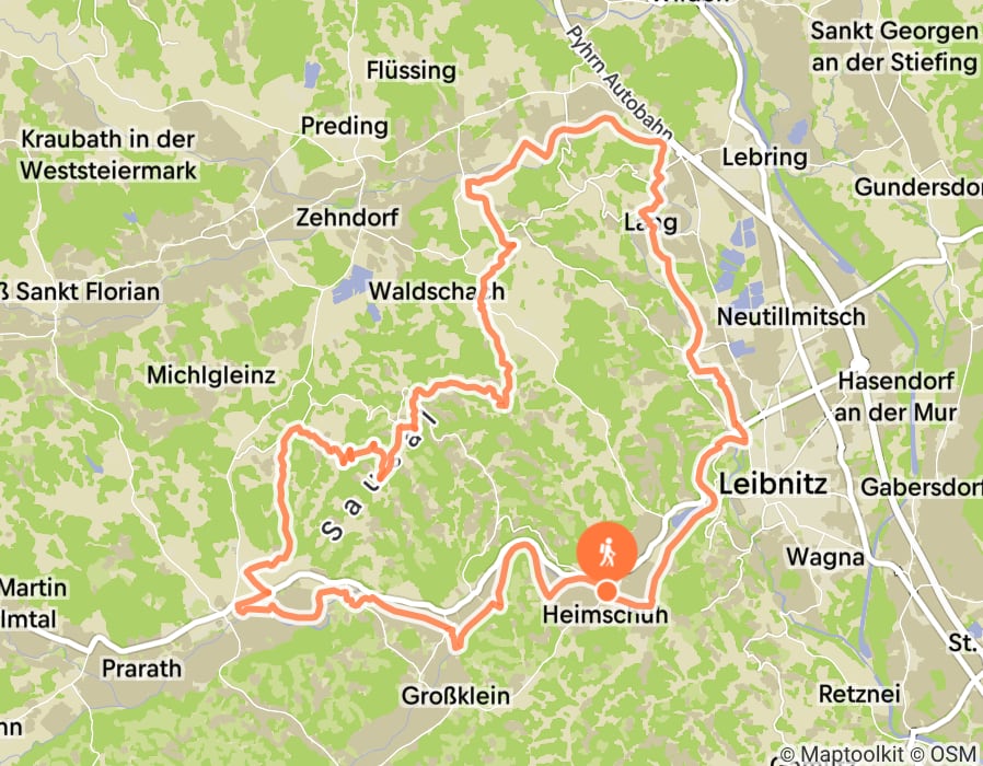Karte der Tour