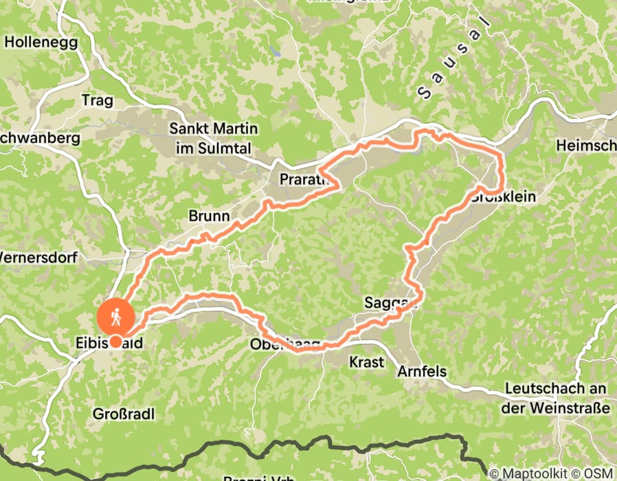 Karte der Tour