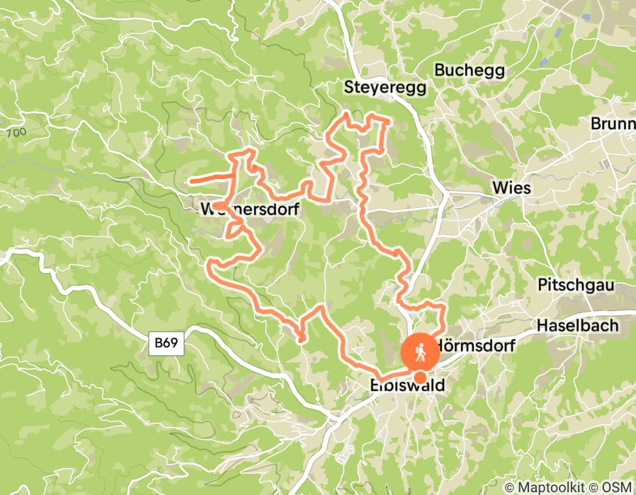 Karte der Tour