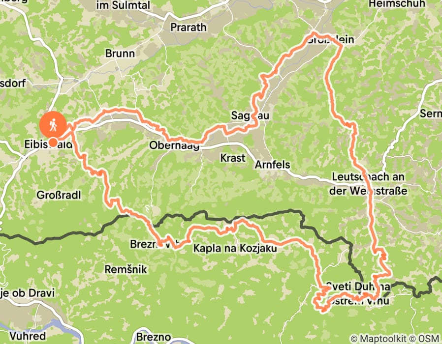Karte der Tour