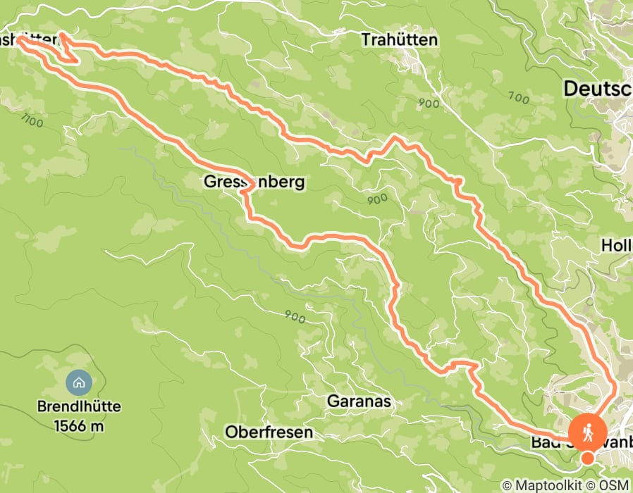 Karte der Tour