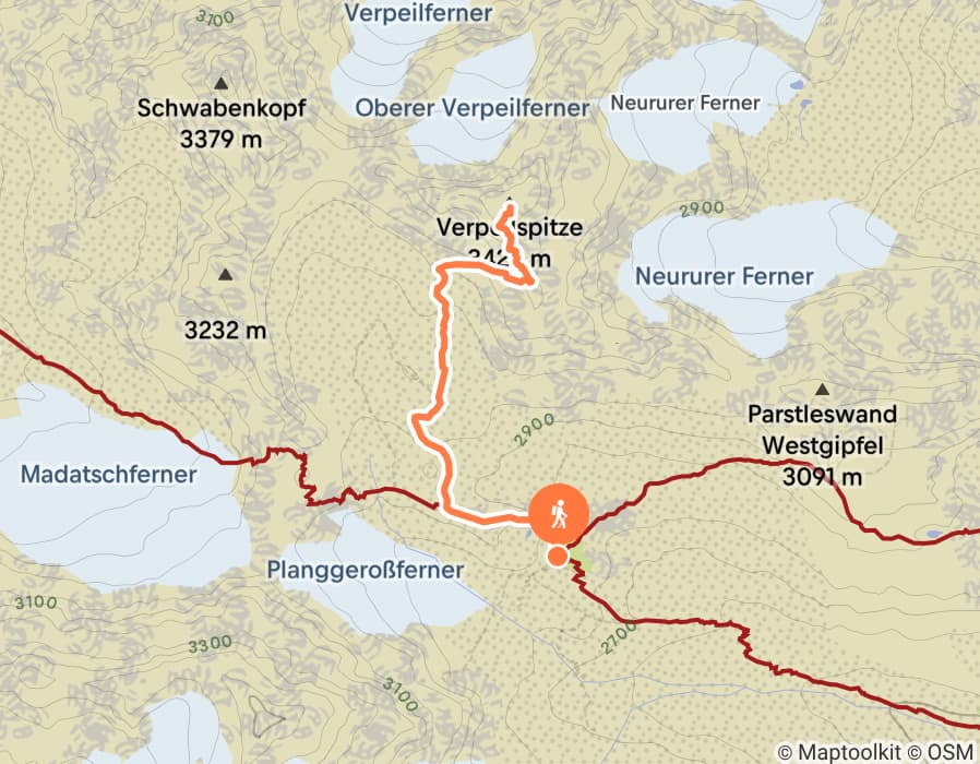 Karte der Tour