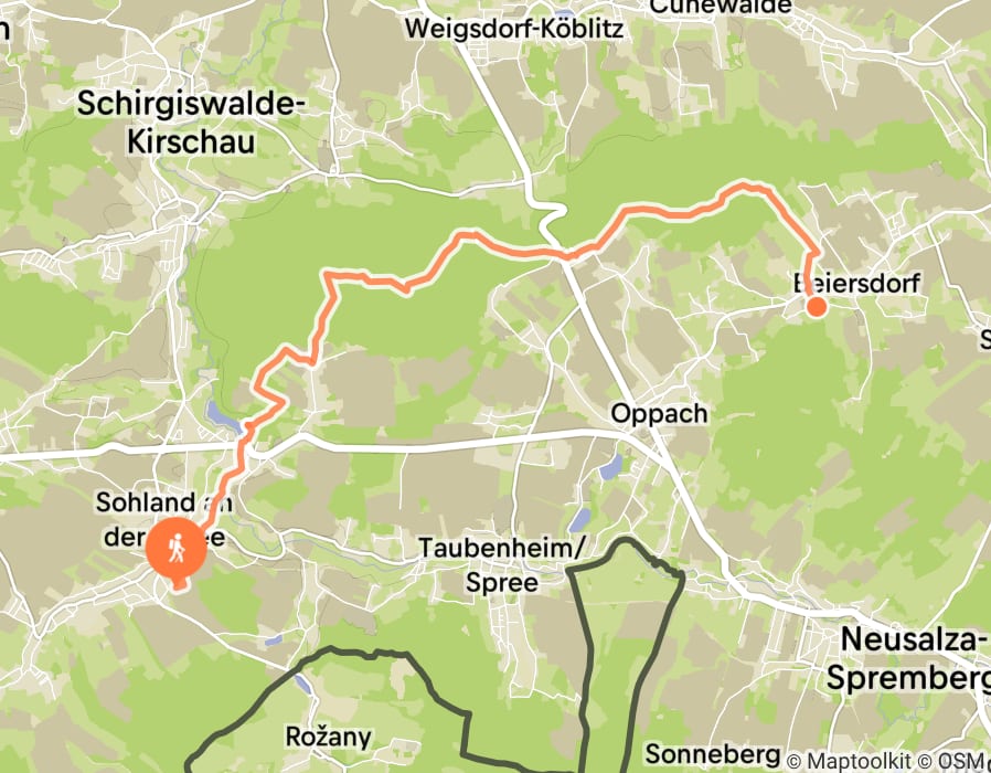 Karte der Tour