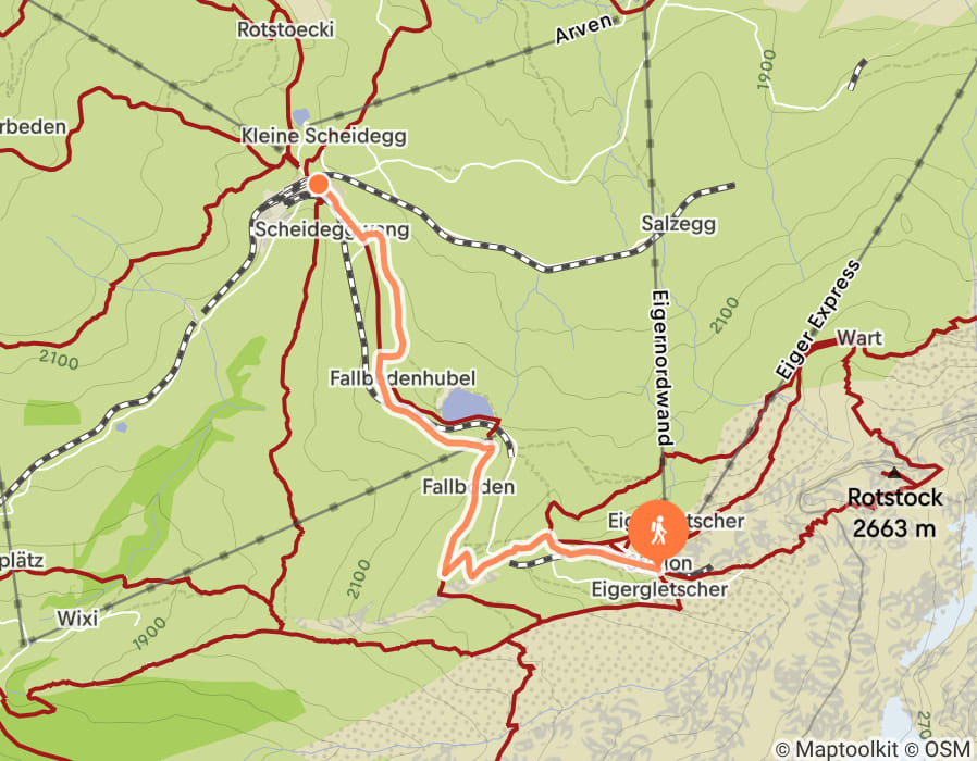 Karte der Tour