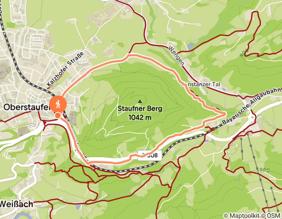 Karte der Tour