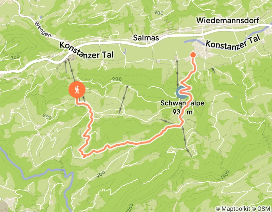 Karte der Tour