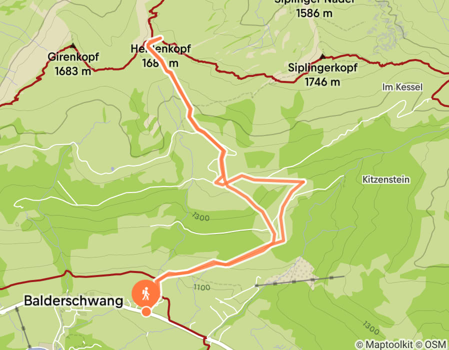 Karte der Tour