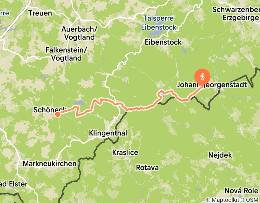 Karte der Tour