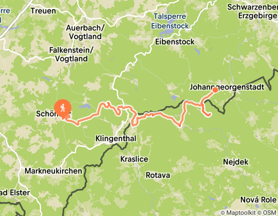 Karte der Tour