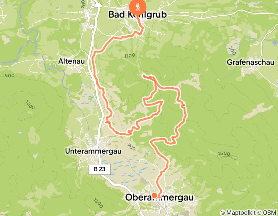 Karte der Tour
