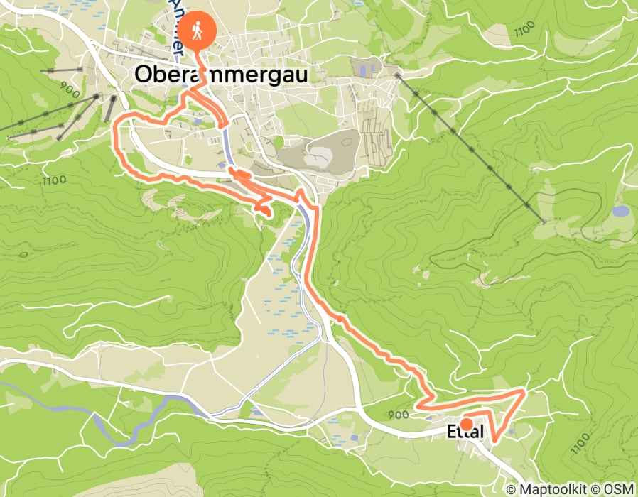 Karte der Tour