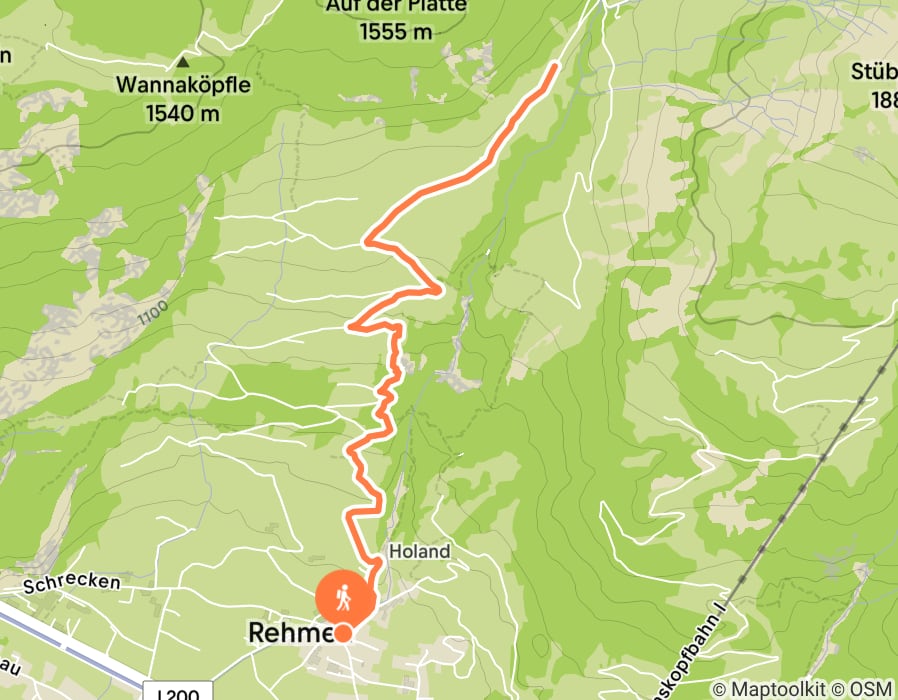 Karte der Tour