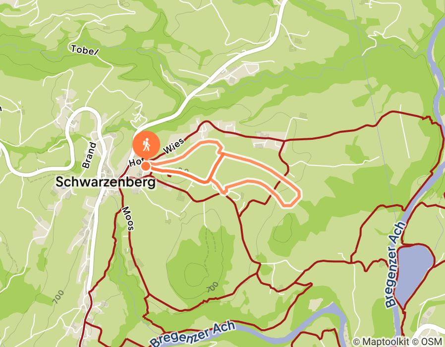 Karte der Tour