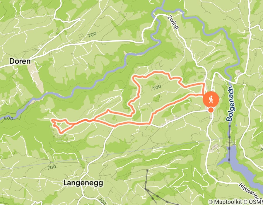 Karte der Tour