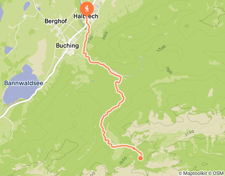 Karte der Tour