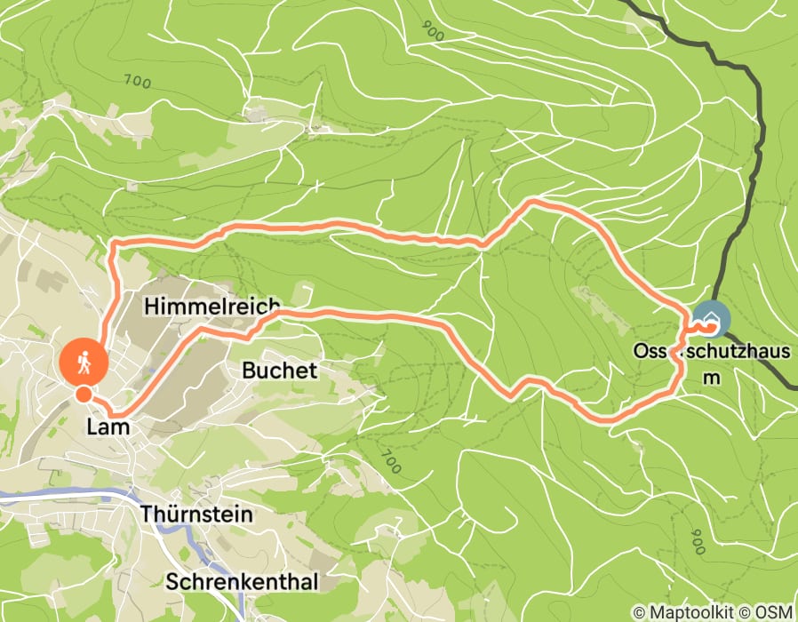 Karte der Tour