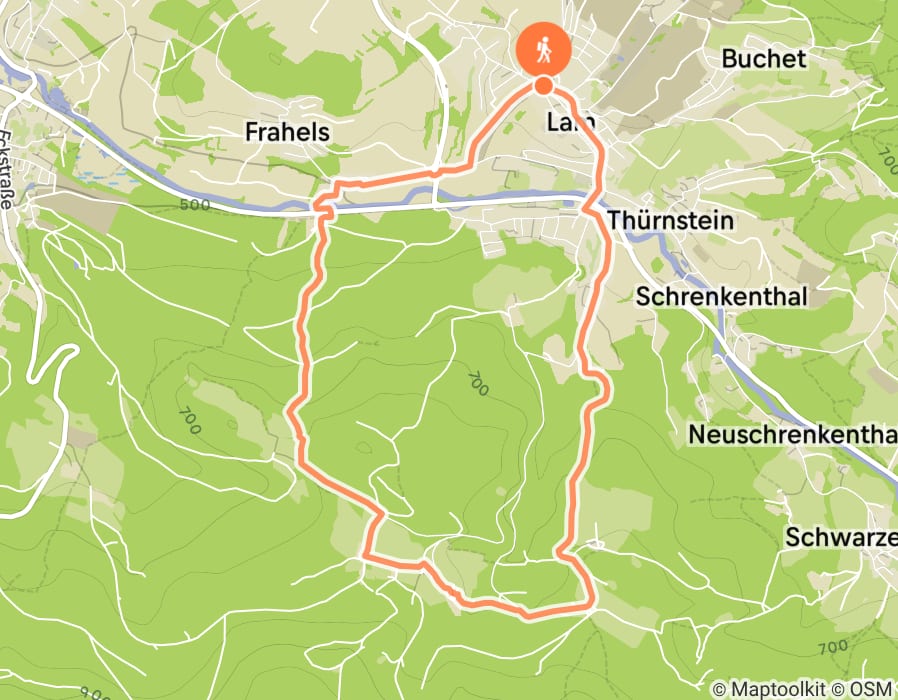 Karte der Tour