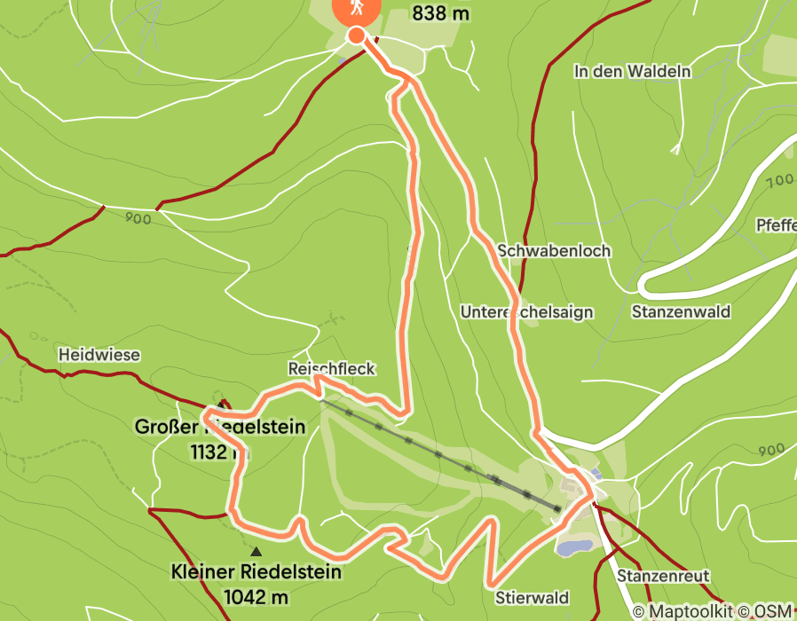Karte der Tour