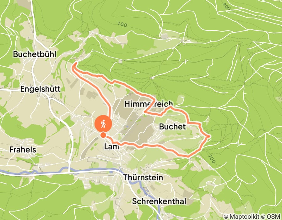 Karte der Tour