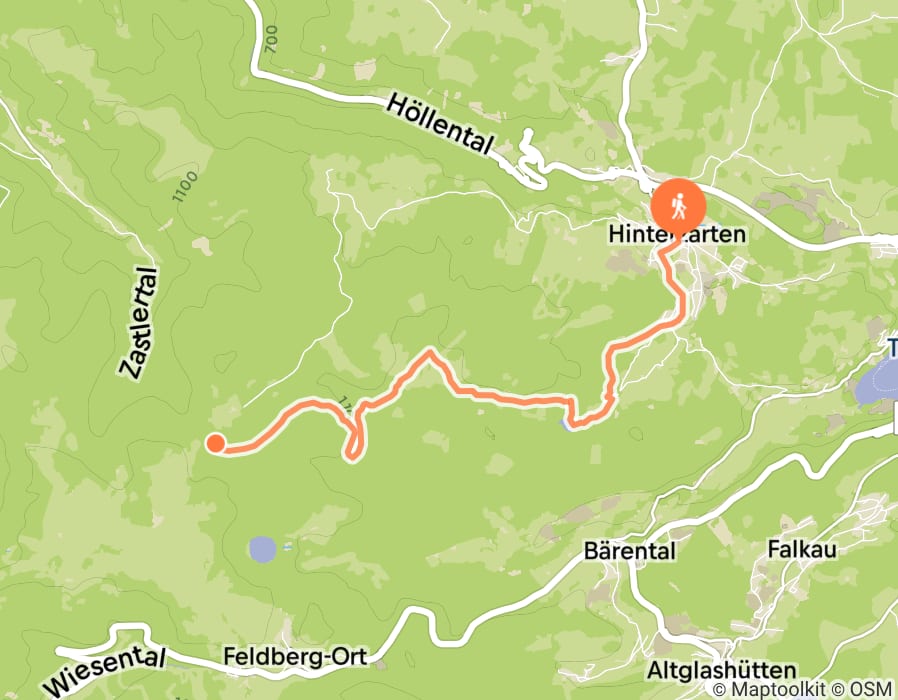 Karte der Tour