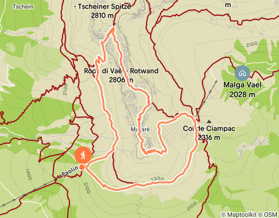 Karte der Tour