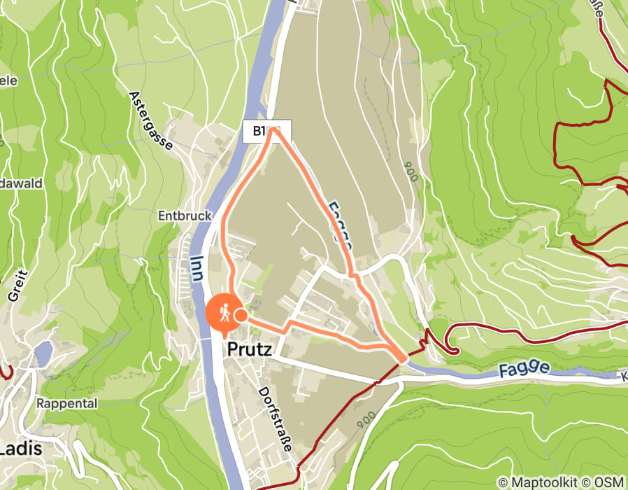 Karte der Tour